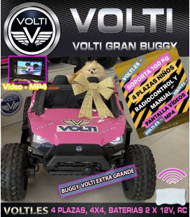 BUGGY 24V 220 WATIOS 4X4 TODOTERRENO MOTORES 55 WATIOS 4 PLAZAS