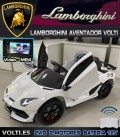 LAMBORGHINI AVENTADOR CON PANTALLA VIDEO COLOR BLANCO