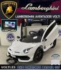 LAMBORGHINI AVENTADOR CON PANTALLA VIDEO COLOR BLANCO
