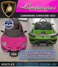COCHE ROSA LAMBORGHINI AVENTADOR CON PANTALLA VIDEO