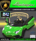 LAMBORGHINI AVENTADOR CON PANTALLA VIDEO COLOR BLANCO