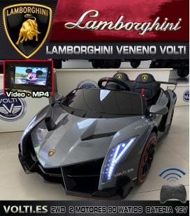 LAMBORGHINI VENENO BIPLAZA 90 WATIOS PARA NIÑOS COCHE ELECTRICO