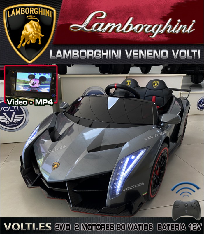 LAMBORGHINI VENENO BIPLAZA 90 WATIOS COCHE ELECTRICO PARA NIÑOS