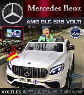 MERCEDES BIPLAZA GLC 63S 180 WATIOS 4 MOTORES PANTALLA VIDEO TRACION TOTAL