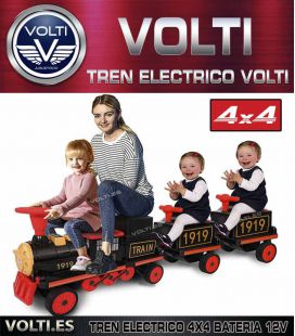 TREN ELECTRICO PARA NIÑOS 4X4 POTENCIA 180 WATIOS