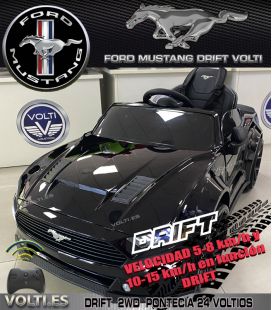 FORD MUSTANG DRIFT VOLTI 24 VOLTIOS, POTENCIA 500 WATIOS, DRIFT, DERRAPA