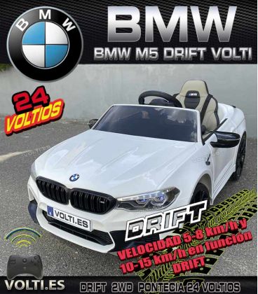 BMW M5 DRIFT DRIFT VOLTI 24 VOLTIOS, POTENCIA 500 WATIOS , DERRAPA, TROPOS