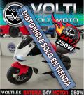 MOTO ELÉCTRICA NIÑOS 24 VOLTIOS, MOTOR 250 WATIOS, ACELERADOR EN PUÑO