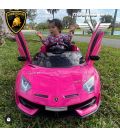 LAMBORGHINI AVENTADOR CON PANTALLA VIDEO COLOR BLANCO