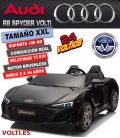AUDI R8 SPYDER  TAMAÑO XXL CONDUCCIÓN REAL 2 ASIENTOS SOPORTA 100 Kg