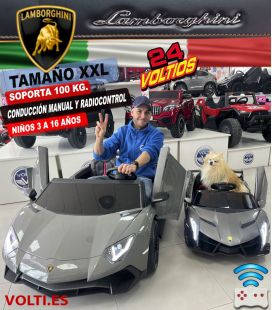 LAMBORGHINI AVENTADOR TALLA XXL 24 V. CON RADIOCONTROL