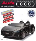AUDI R8 SPYDER TAMAÑO XXL CONDUCCIÓN REALMOTOR BRUSHLESS SOPORTA 100 Kg