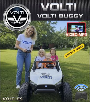 BUGGY 24V 220 WATIOS TODOTERRENO 4X4 4 MOTORES 55 WATIOS 