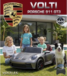 PORSCHE PARA NIÑOS BIPLAZA CON MANDO 4 MOTORES