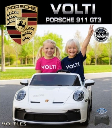 PORSCHE 911 GT3 PARA NIÑOS BIPLAZA CON PANTALLA VIDEO