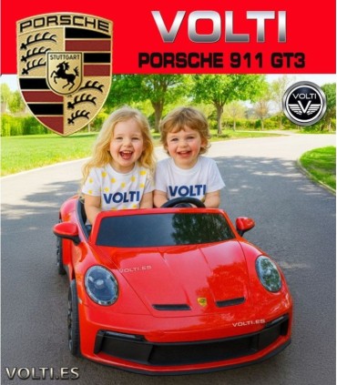 PORSCHE 911 GT3 PARA NIÑOS BIPLAZA CON PANTALLA VIDEO