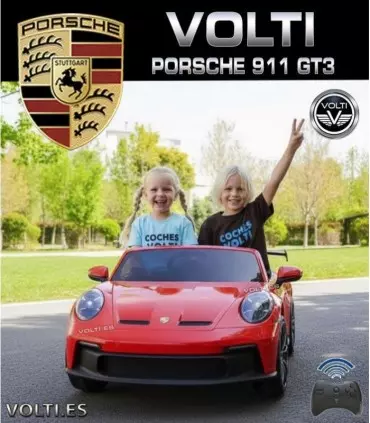 PORSCHE 911 GT3 PARA NIÑOS MOTOR BRUSHLESS BIPLAZA