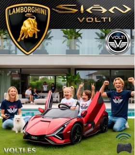 LAMBORGHINI SIAN BIPLAZA TAMAÑO XL CON PANTALLA VIDEO