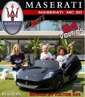 MASERATI MC20 24 VOLTIOS Y 4 MOTORES, BIPLAZA, TALLA XXL