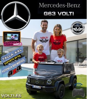 MERCEDES BENZ G63 AMG TAMAÑO XXL POTENCIA 800 WATIOS 4X4 PANTALLA VIDEO