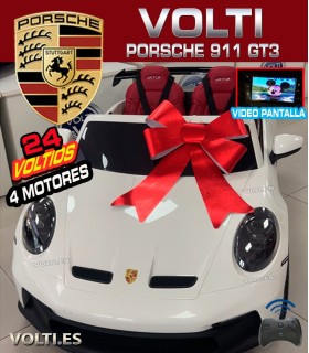 PORSCHE PARA NIÑOS 911 GT3 CON MANDO RC 4x4 BIPLAZA