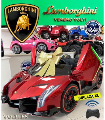 LAMBORGHINI VENENO BIPLAZA 90 WATIOS COCHE ELECTRICO PARA NIÑOS