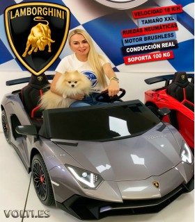 LAMBORGHINI AVENTADOR 24 V. TALLA XXL CONDUCCIÓN REAL