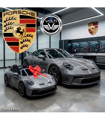 PORSCHE 911 GT3 PARA NIÑOS VELOCIDAD 15 KM/H MOTOR BRUSHLESS BIPLAZA