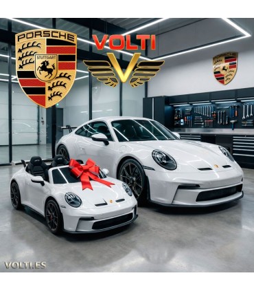 PORSCHE 911 GT3 PARA NIÑOS BIPLAZA CON PANTALLA VIDEO 4 MOTORES