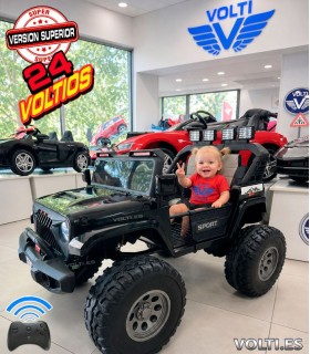 JEEP-BIG PARA NIÑOS POTENCIA 510 WATIOS  24V TODOTERRENO 4X4
