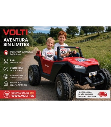 BUGGY PARA NIÑOS POTENCIA 670 WATIOS  24V TODOTERRENO 4X4