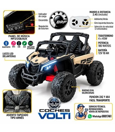 BUGGY MAVERICK CAN AM PARA NIÑOS POTENCIA 180 WATIOS 12 V MANDO RC