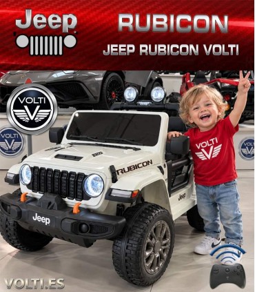 JEEP RUBICON PARA NIÑOS 4x4 POTENCIA 180 WATIOS TODOTERRENO TOTAL