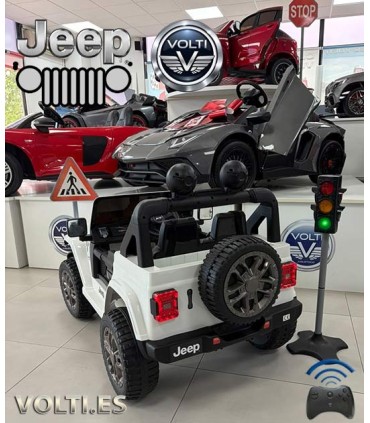 JEEP RUBICON PARA NIÑOS 4x4 POTENCIA 180 WATIOS TODOTERRENO TOTAL