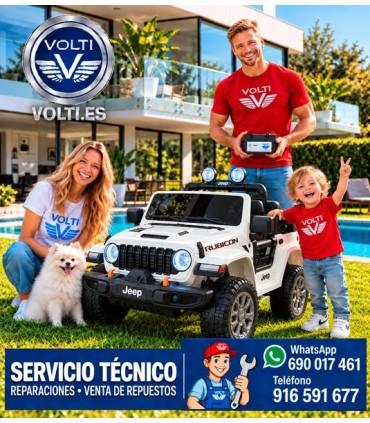 JEEP RUBICON PARA NIÑOS 4x4 POTENCIA 180 WATIOS TODOTERRENO TOTAL