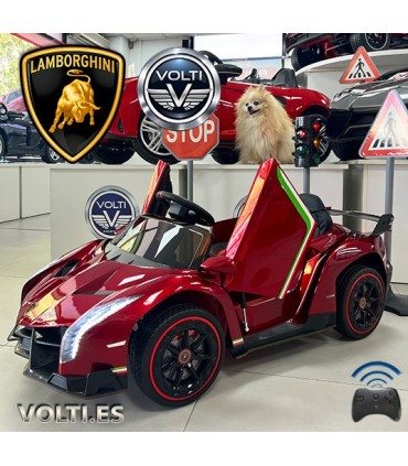 LAMBORGHINI PARA NIÑOS MODELO VENENO POTENCIA 140 WATIOS MOTORES 4