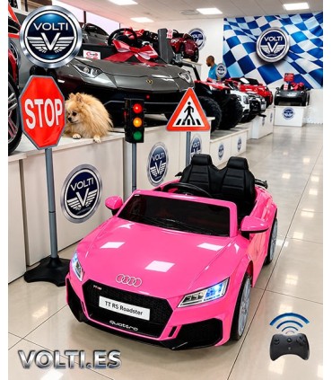 AUDI TT RS ROADSTER COCHE ELECTRICO CON MANDO PARA NIÑAS