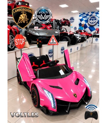 LAMBORGHINI PARA NINAS MODELO VENENO POTENCIA 14O WATIOS 4x4 MOTORES 4