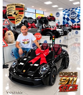 PORSCHE PARA NIÑOS 911 GT3 BIPLAZA CON MANDO 4 MOTORES