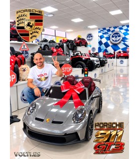 PORSCHE PARA NIÑOS BIPLAZA CON MANDO 4 MOTORES