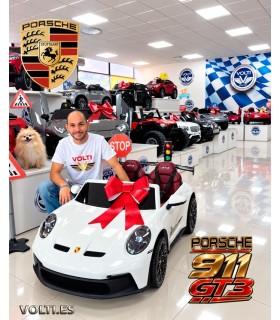 PORSCHE PARA NIÑOS 911 GT3 CON MANDO RC 4x4 BIPLAZA