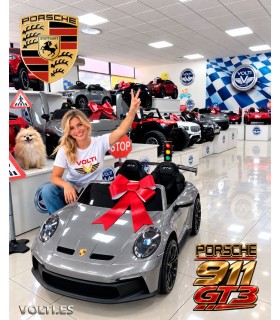PORSCHE PARA NIÑOS 911 GT3 BIPLAZA CON MANDO 4 MOTORES