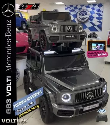 MERCEDES BENZ G63 AMG TAMAÑO XXL POTENCIA 800 WATIOS 4X4 PANTALLA VIDEO