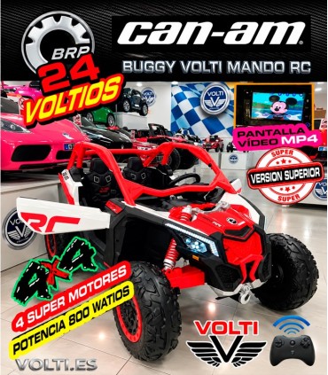 BUGGY CAN AM POTENCIA 800 WATIOS 24V PANTALLA VIDEO