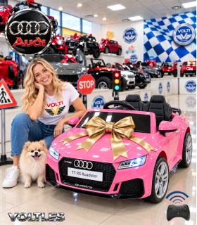 AUDI TT RS ROADSTER COCHE ELECTRICO CON MANDO PARA NIÑAS