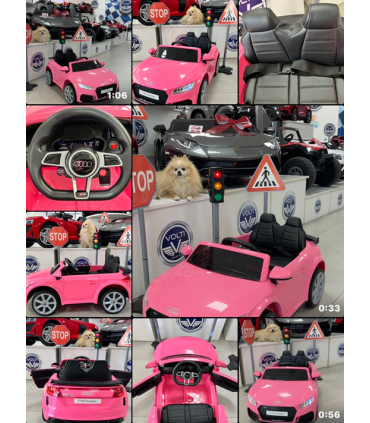 AUDI TT RS ROADSTER COCHE ELECTRICO CON MANDO PARA NIÑAS