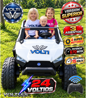 BUGGY PARA NIÑOS POTENCIA 670 WATIOS  24V TODOTERRENO 4X4
