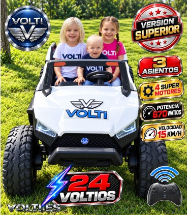 BUGGY PARA NIÑOS POTENCIA 670 WATIOS  24V TODOTERRENO 4X4