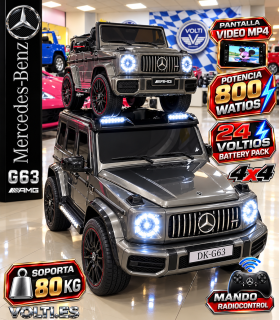 MERCEDES BENZ G63 AMG TAMAÑO XXL 4X4 POTENCIA 800 WATIOS PANTALLA VIDEO