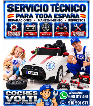 COCHE ELECTRICO MINI COOPER PARA NIÑOS